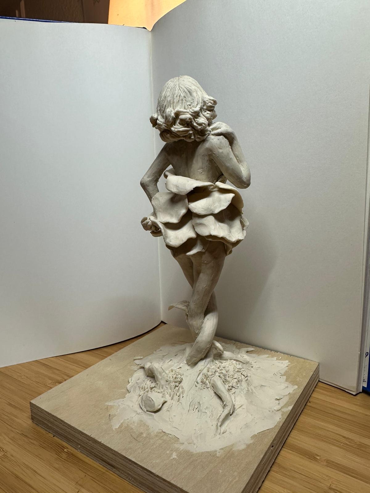 The Dancer sculpture back view